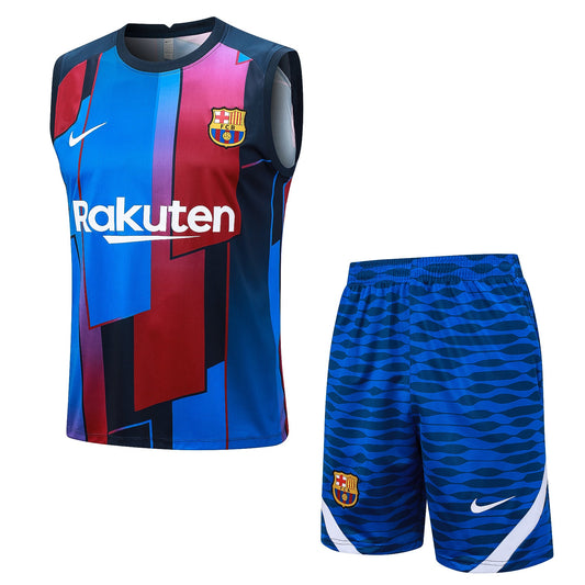 KIT MAGLIA SMANICATA + PANTALONCINI ALLENAMENTO BARCELLONA 2023/24