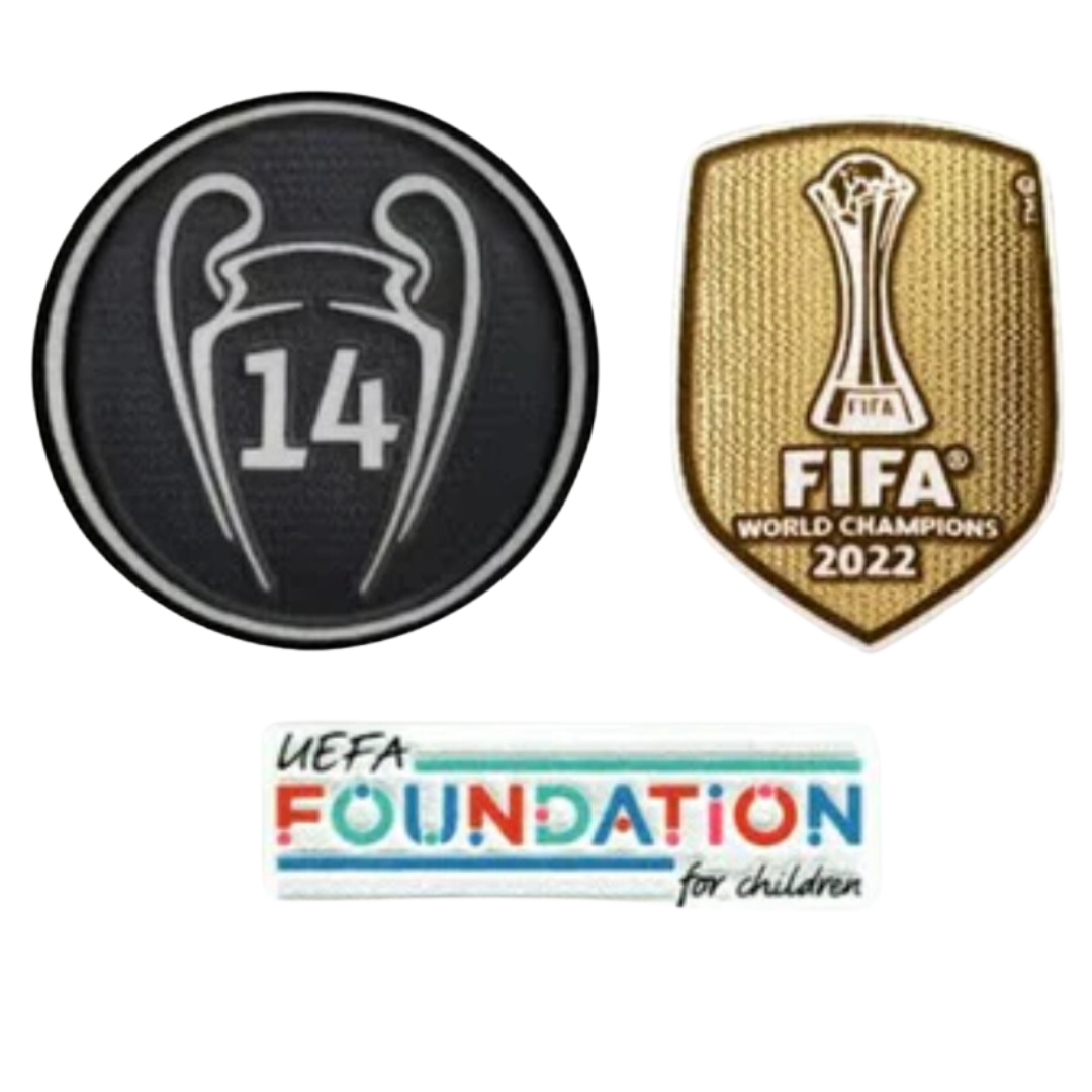 REAL MADRID CHAMPIONS LEAGUE PATCH SET 22/23