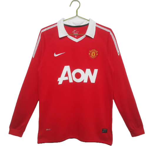 MAGLIA MANCHESTER UNITED 2010/11 MANICHE LUNGHE