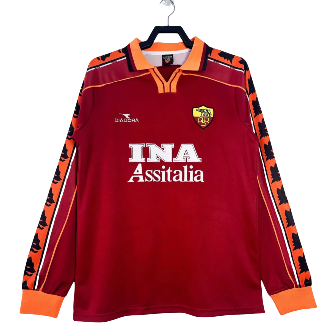 MAGLIA ROMA MANICHE LUNGHE 1998/99 RETRO