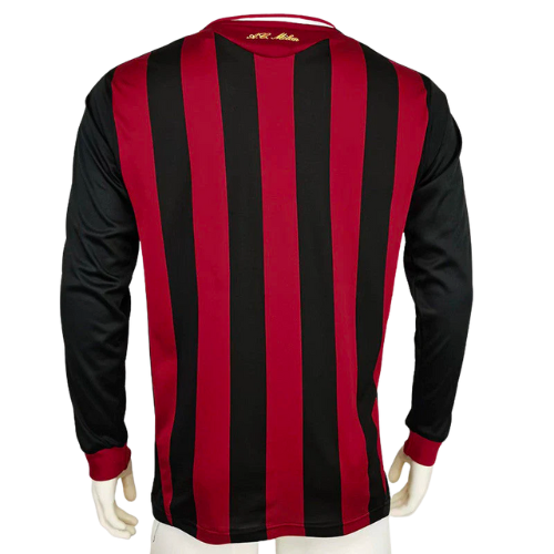 MAGLIA A MANICHE LUNGHE RETRO MILAN HOME 2009/10