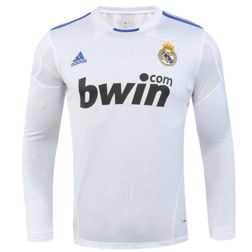 MAGLIA RETRO A MANICHE LUNGHE REAL MADRID HOME 2010/11