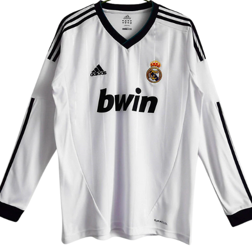 MAGLIA RETRO A MANICHE LUNGHE REAL MADRID HOME 2012/13