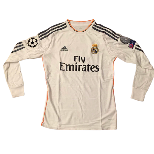 MAGLIA RETRO A MANICHE LUNGHE REAL MADRID HOME 2013/14