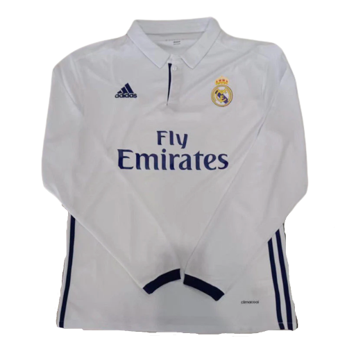 MAGLIA RETRO A MANICHE LUNGHE REAL MADRID HOME 2016/17