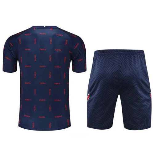 KIT MAGLIA + PANTALONCINI A SCACCHIERA PSG X JORDAN 2021/22