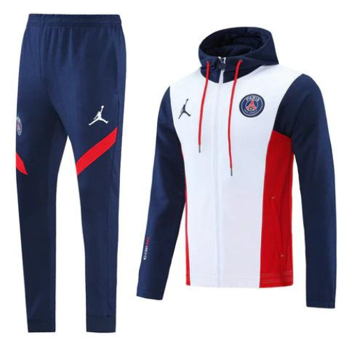 KIT GIACCA A ZIP CON CAPPUCCIO + TUTA PSG X JORDAN 2021/22