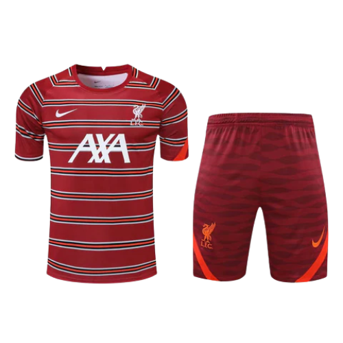 KIT MAGLIA ALLENAMENTO ROSSA + PANTALONCINI LIVERPOOL 2021/22