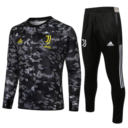 KIT MAGLIA A MANICA LUNGA + TUTA NERA JUVENTUS 2021/22