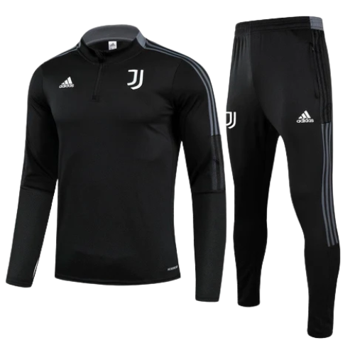 KIT TOTAL BLACK FELPA + TUTA JUVENTUS 2021/22