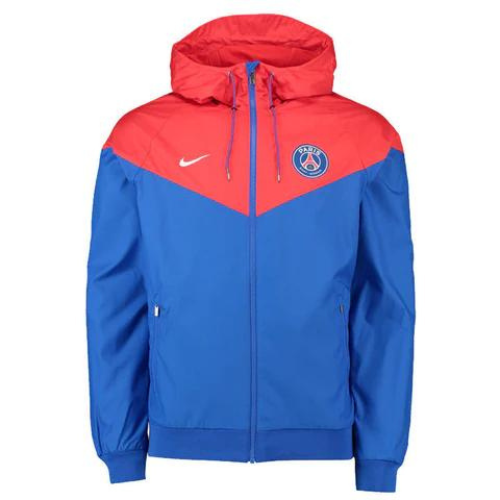 GIACCA ROSSA A ZIP CON CAPPUCCIO ANTI VENTO PSG X NIKE 2021/22