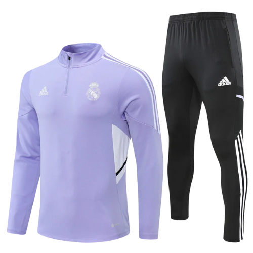 KIT GIACCA + TUTA VIOLETTO REAL MADRID 2022 1