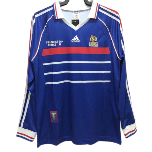 MAGLIA A MANICHE LUNGHE RETRO FRANCIA HOME 1998/99