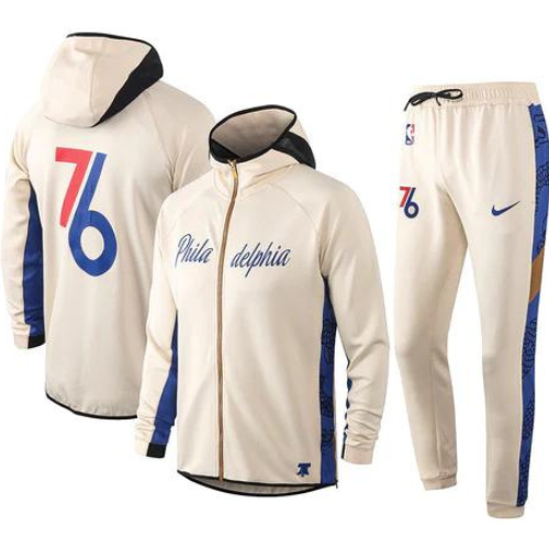 KIT GIACCA A ZIP CON CAPPUCCIO NBA PHILADELPHIA 76ERS 2021/22