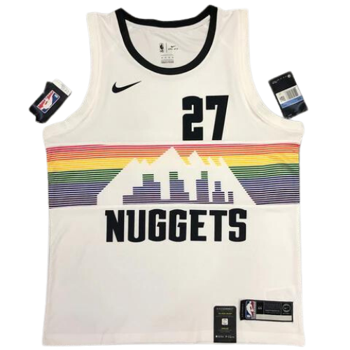 MAGLIA NBA BIANCA SPECIAL EDITION DENVER NUGGETS 2021/22