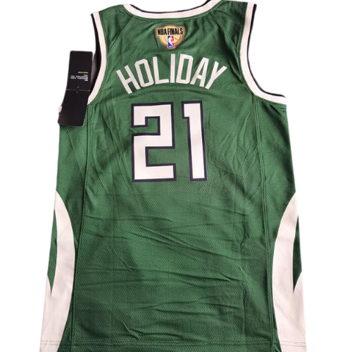 MAGLIA NBA JRUE HOLIDAY MILWAUKEE BUCKS PLAYOFF 2021/22