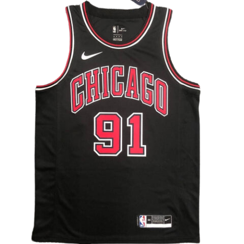 MAGLIA NBA NERA CHICAGO BULLS