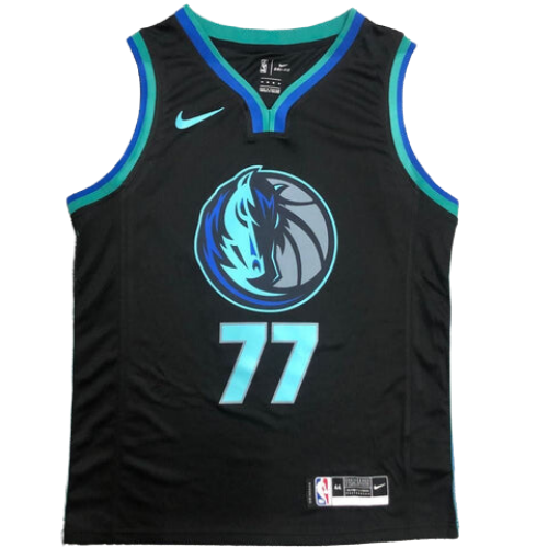 MAGLIA NBA NERA LOGO MAVERICKS DALLAS 2021/22