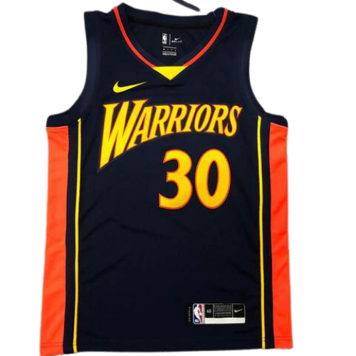 MAGLIA NBA NERO-ARANCIO WARRIORS 2021/22