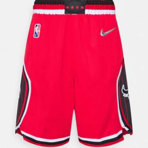 PANTALONCINI NBA CHICAGO BULLS NERI E ROSSI 2021/22