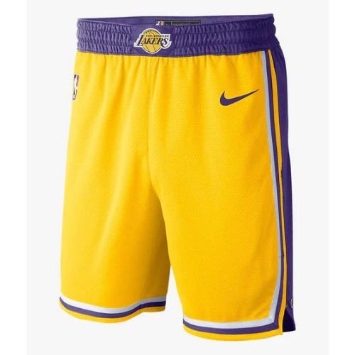 PANTALONCINI NBA GIALLI-VIOLA LAKERS ICON EDITION 2020/21