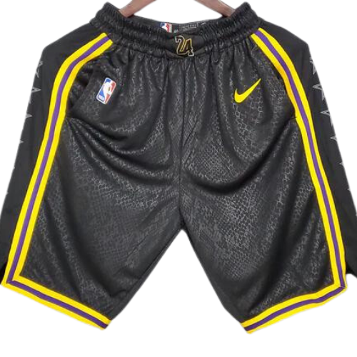 PANTALONCINI NBA NERI-GIALLI LAKERS 2021/22